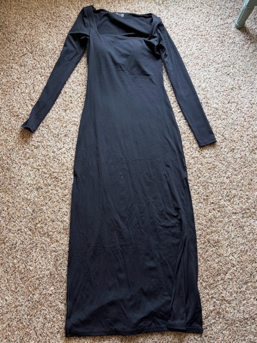 Aerie Black Long Sleeve Square Neck